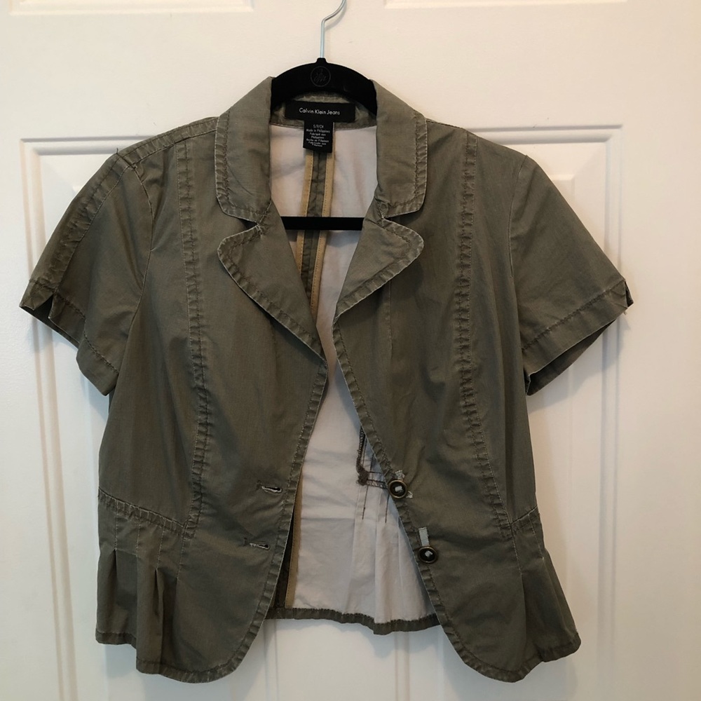 Cropped Calvin Klein Jeans Olive Blazer S